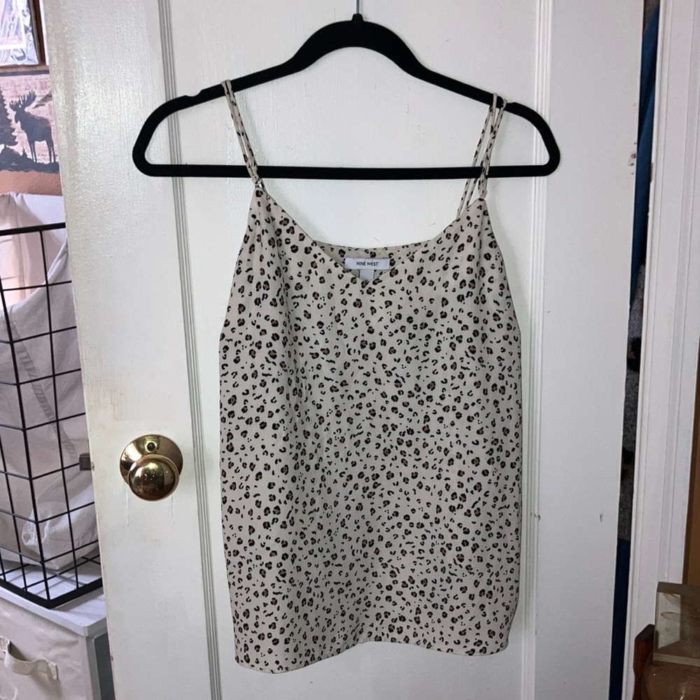 Snow Leopard Print Tank Top
